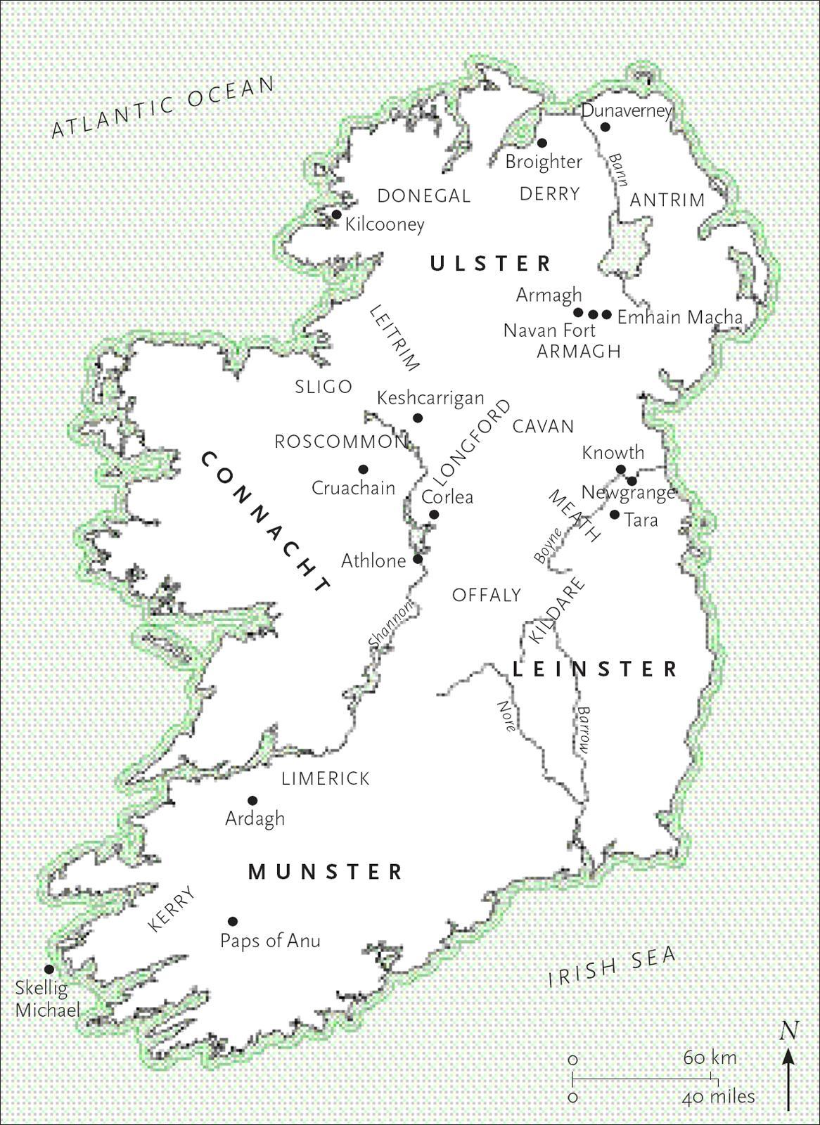 Map of Ireland with regions and sites mentioned in the text Martin Lubikowski - photo 5