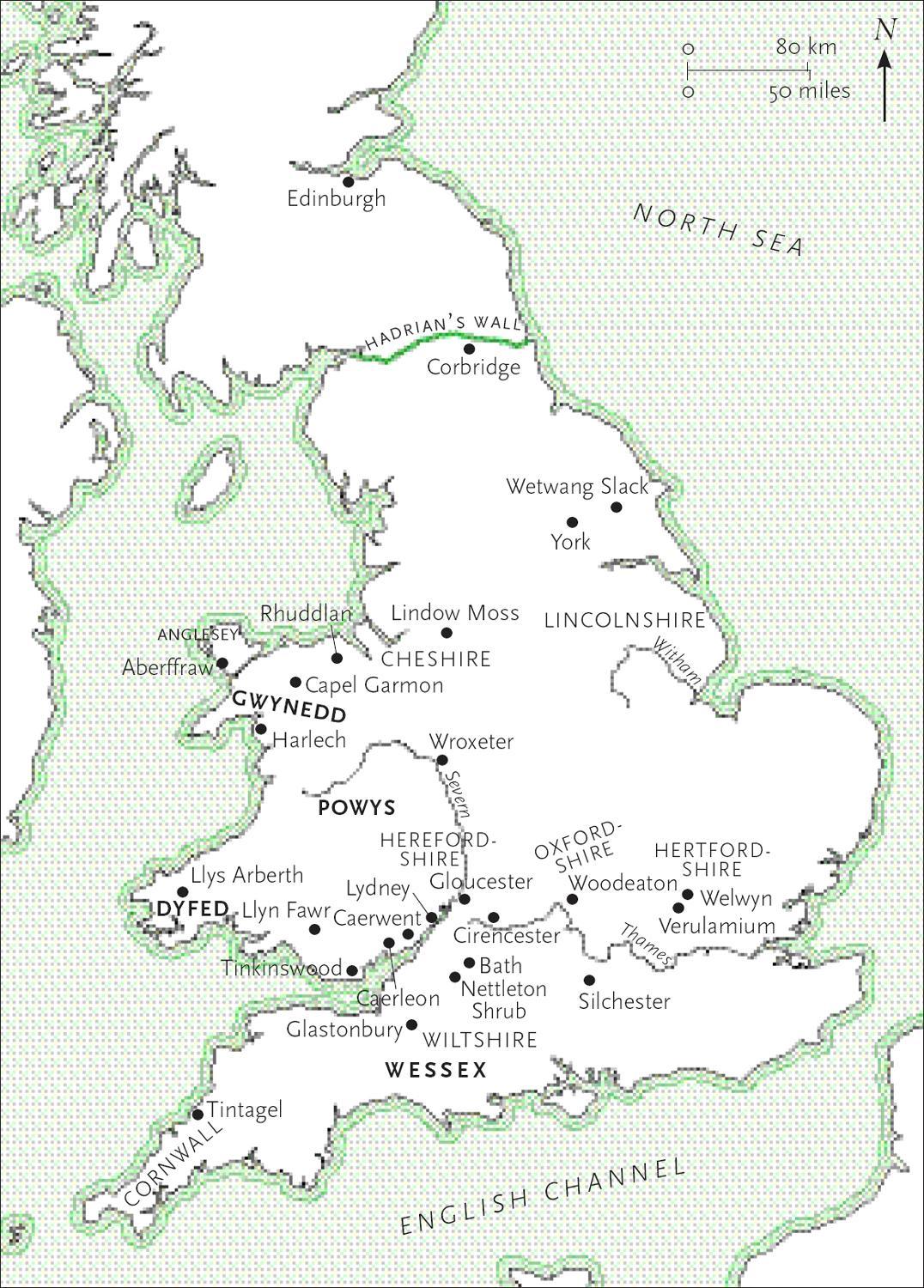 Map of England and Wales with regions and sites mentioned in the text Martin - photo 6