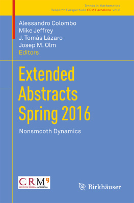 Alessandro Colombo Mike Jeffrey J. Tomàs Lázaro Extended Abstracts Spring 2016