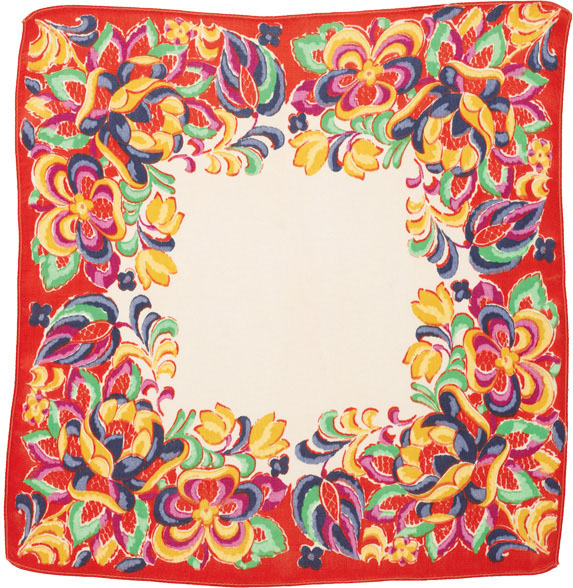 The printed square vintage handkerchiefs for fashion and design - photo 9