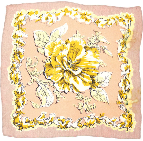 The printed square vintage handkerchiefs for fashion and design - photo 40