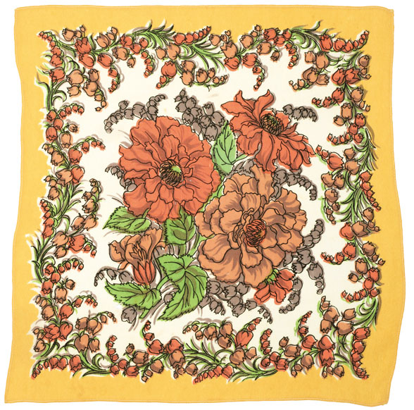 The printed square vintage handkerchiefs for fashion and design - photo 43