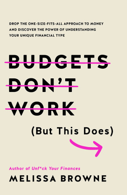 Melissa Browne - Budgets Dont Work (But This Does): Drop the one-size fits all approach to money and discover the power of understanding your unique financial type