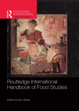 Albala Routledge International Handbook of Food Studies