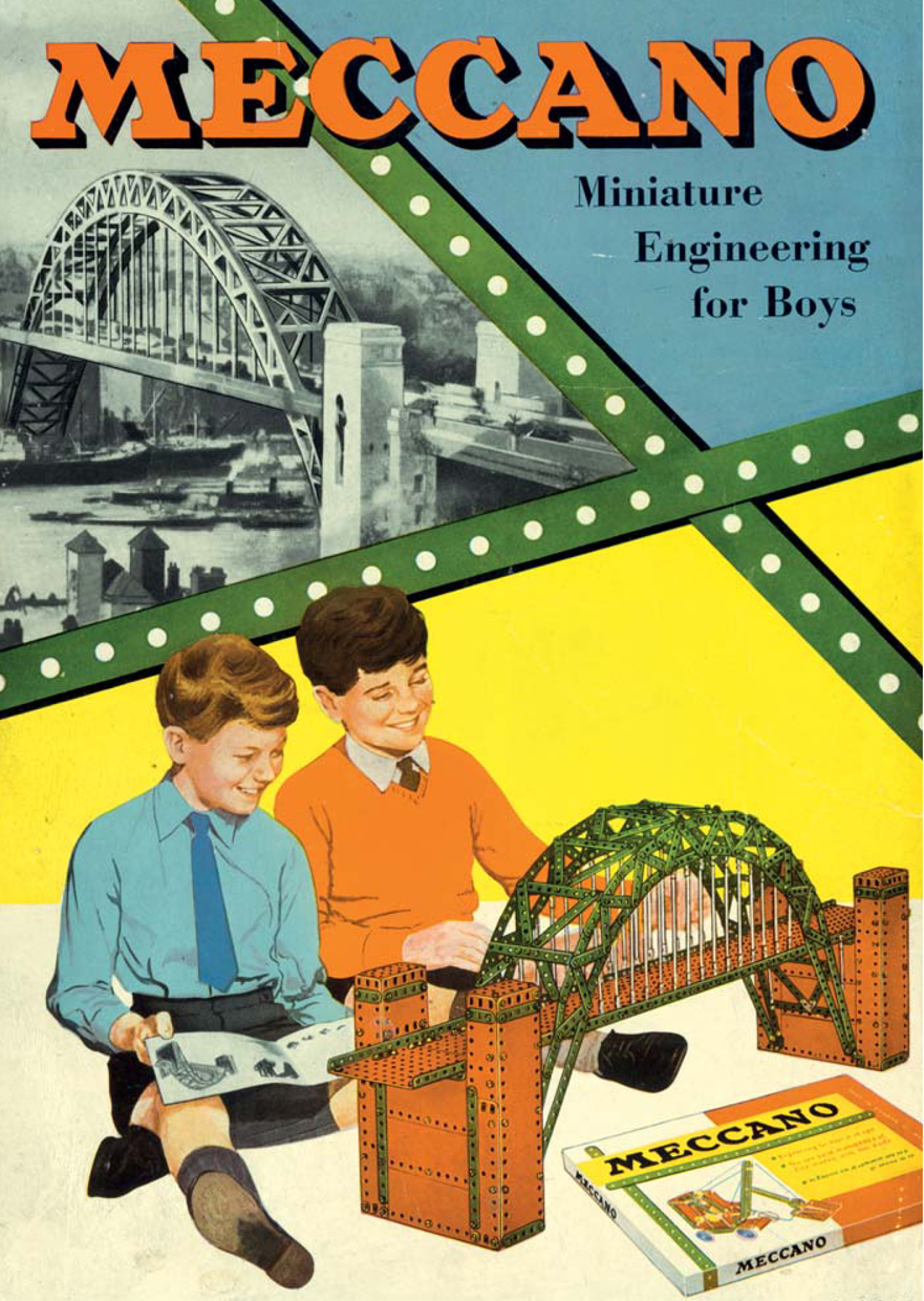 A typical shop display card from the 1960s showing industrious Meccano civil - photo 4