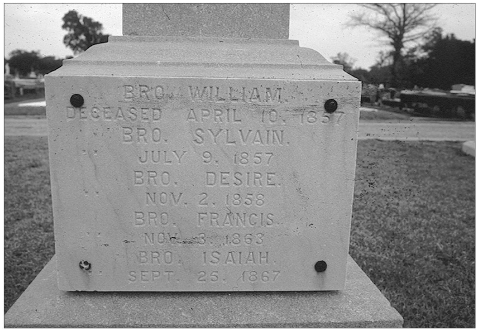 BAY ST LOUIS A grave marker in the cemetery at St Stanislaus College SSC - photo 5