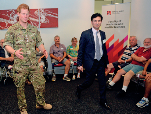 Prince Harry visits my clinic at Macquarie University Hospital in May 2015 to - photo 1