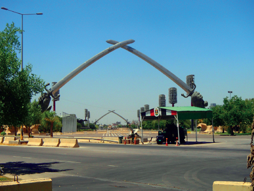 Perhaps the most recognisable landmark in Baghdad the famous crossed scimitars - photo 3