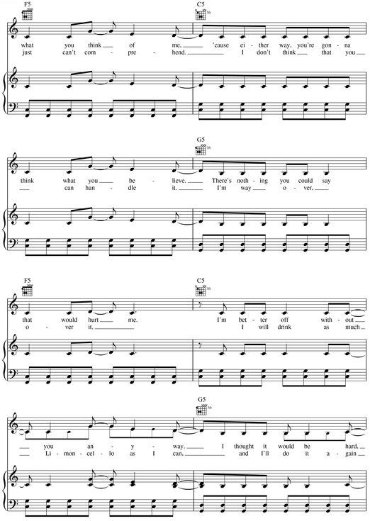 Avril Lavigne--The Best Damn Thing Songbook - photo 12