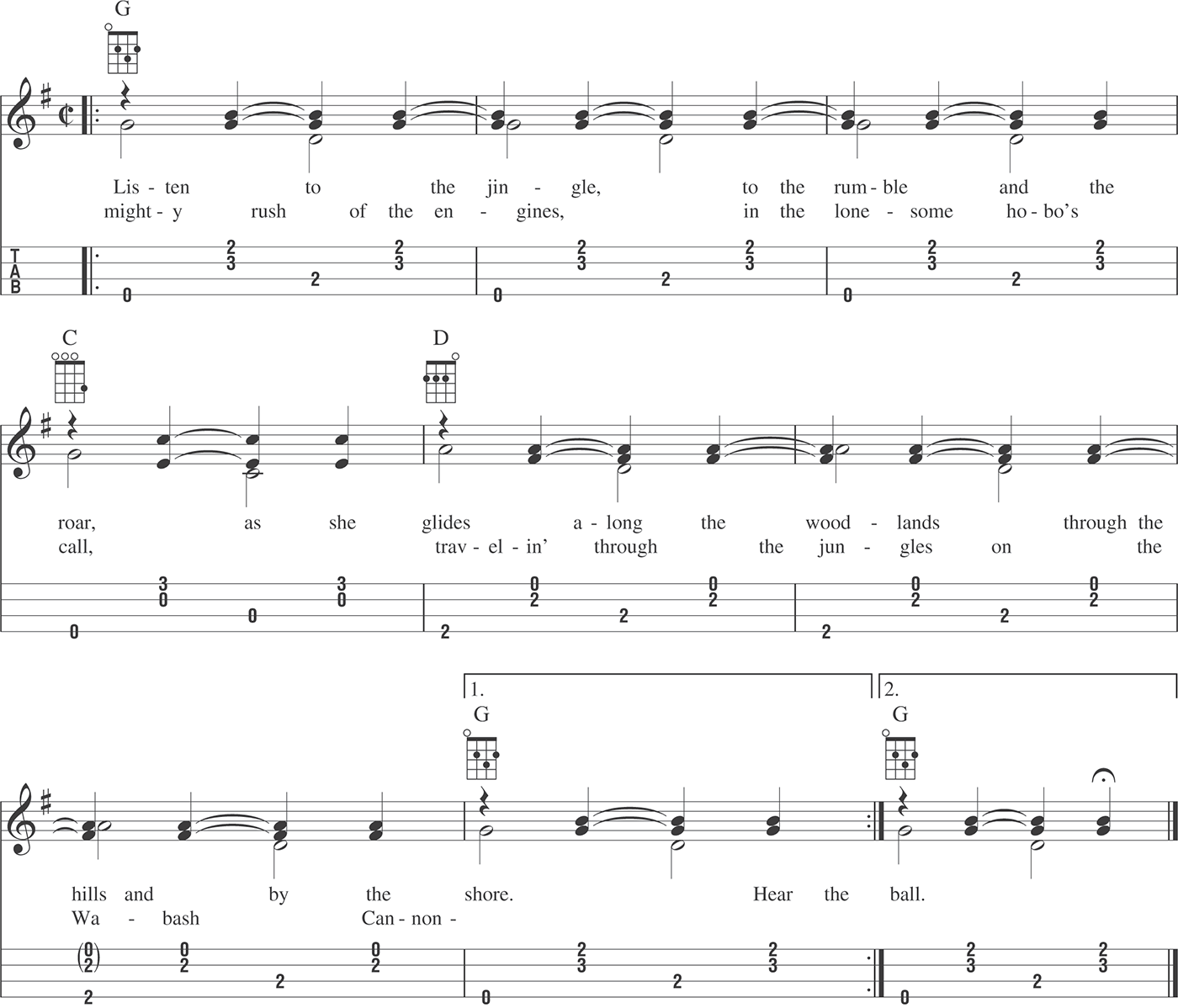 The same picking pattern can be used in old cut time jazz standards like - photo 6