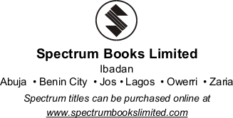 Published by Spectrum Books Limited Spectrum House Ring Road PMB 5612 Ibadan - photo 2