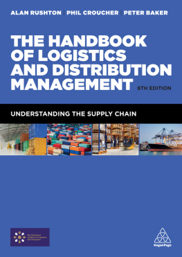 Alan RushtonPhil CroucherPeter Baker The Handbook of Logistics and Distribution Management