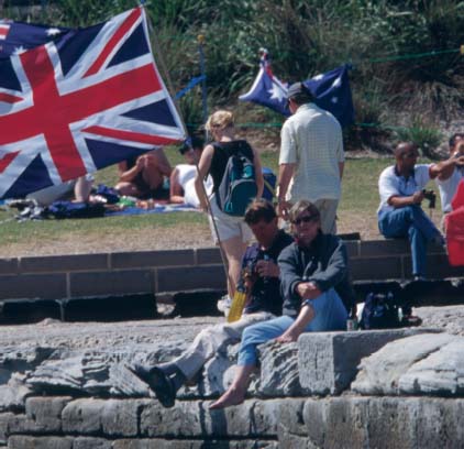 Mum and Dad watching the battle with Scheidt unfold from the banks of Sydney - photo 12