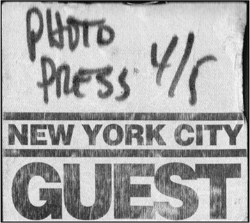 Antonino DAmbrosios press pass from his meeting with Joe Strummer during the - photo 2