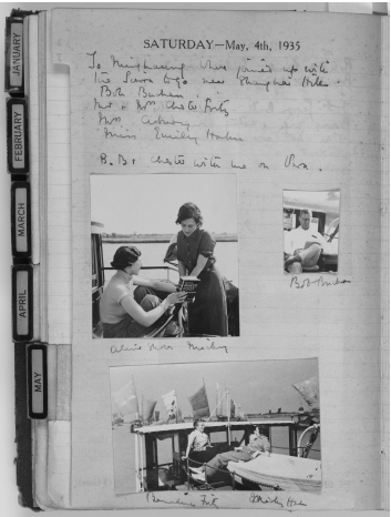 15 Page from one of Sir Victor Sassoons journals recording a weekend spent on - photo 18