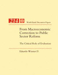 title From Macroeconomic Correction to Public Sector Reform The Critical - photo 1