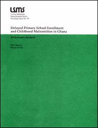 title Delayed Primary School Enrollment and Childhood Malnutrition in - photo 1