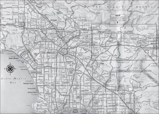 This 1962 map covers the Greater Los Angeles area where the majority of boxers - photo 2