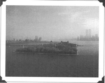 Late 1980s photograph of Ellis Island on a misty day In the foreground are the - photo 7