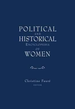 Fauré Christine Political and Historical Encyclopedia of Women