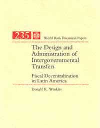 title The Design and Administration of Intergovernmental Transfers - photo 1