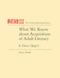 title What We Know About Acquisition of Adult Literacy Is There Hope - photo 1