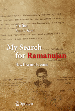 Aczel Amir D. - My search for Ramanujan: how I learned to count