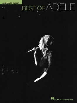 Adele. - Best of Adele: big note piano