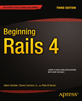 Adam Gamble Cloves Carneiro - Beginning Rails 4