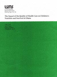 title The Impact of the Quality of Health Care On Childrens Nutrition and - photo 1