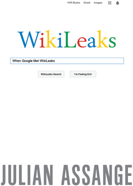 Assange Julian When Google Met WikiLeaks