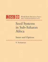 title Seed Systems in Sub-Saharan Africa Issues and Options World Bank - photo 1