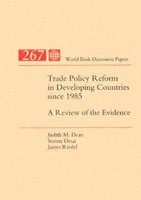 title Trade Policy Reform in Developing Countries Since 1985 A Review of - photo 1