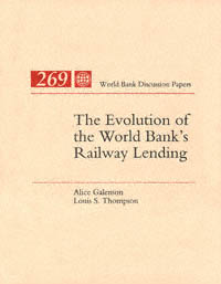 title The Evolution of the World Banks Railway Lending World Bank - photo 1