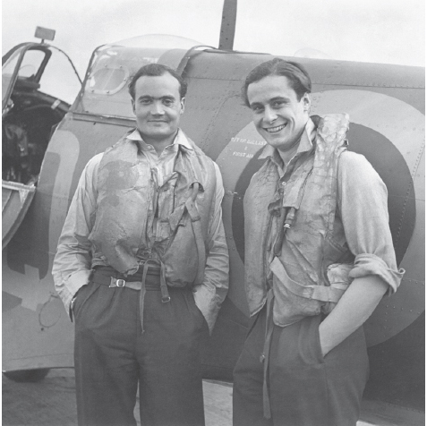 Flying Officer Geoffrey Wellum right with Flight Lieutenant Brian Kingcome - photo 4