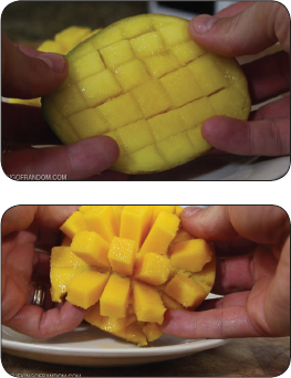 Grab yourself a mango and try this little trick Carefully cut off the two - photo 9