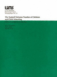 title The Tradeoff between Number of Children and Child Schooling - photo 1