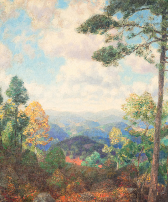 Lawrence Mazzanovich 18711959 Smoky Mountains oil on canvas 25 x 25 inches - photo 2