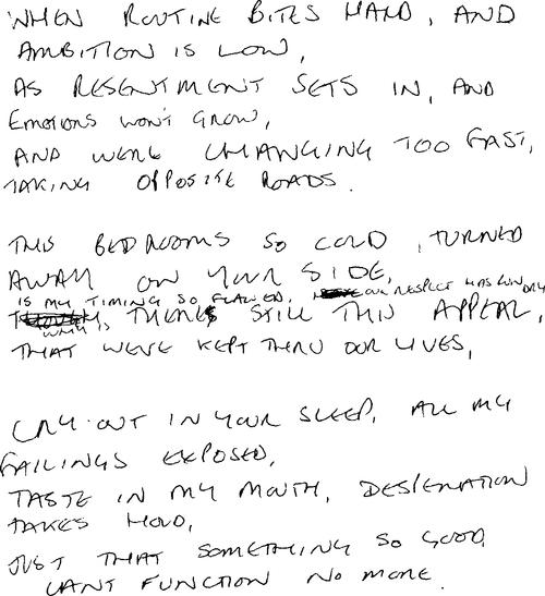 Ian Curtiss original lyrics for Love Will Tear Us Apart With love to Natalie - photo 2