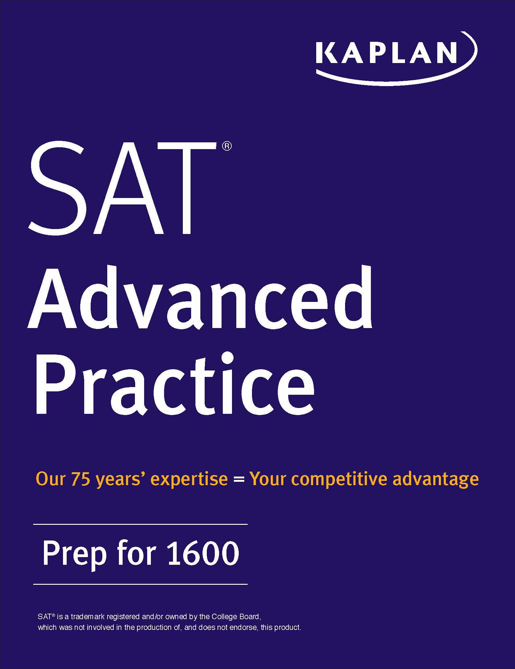 SAT Advanced Practice Prep for 1600 SAT is a trademark registered andor - photo 1