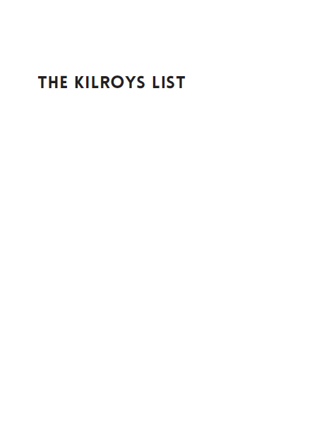 The Kilroys List is copyright 2017 by The Kilroys Foreword is copyright 2017 by - photo 2