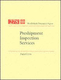 title Preshipment Inspection Services World Bank Discussion Papers - photo 1