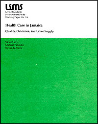 title Health Care in Jamaica Quality Outcomes and Labor Supply LSMS - photo 1