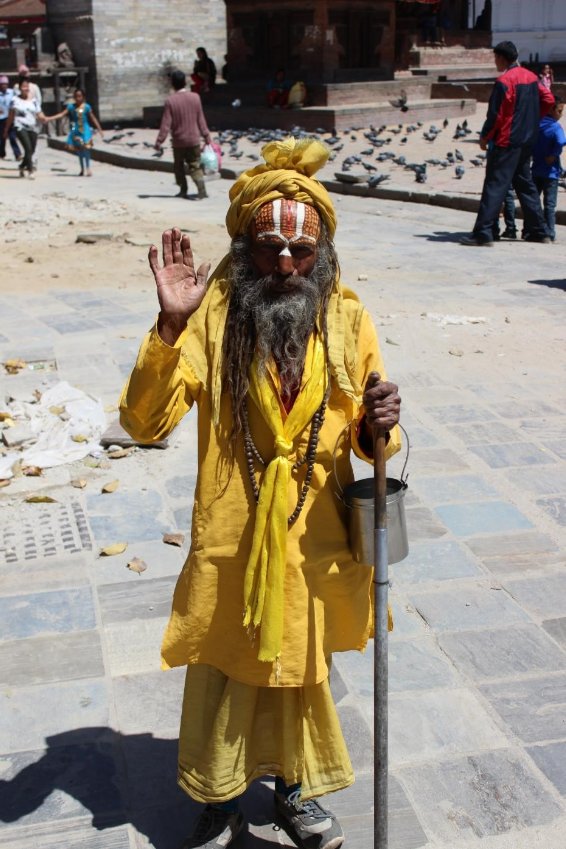 A holy man permits me to photograph him on my first day in Kathmandu - photo 1