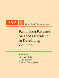 title Rethinking Research On Land Degradation in Developing Countries - photo 1