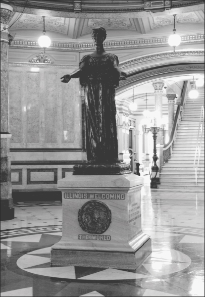 Illinois Welcoming the World greets visitors in the Illinois State Capitol - photo 1