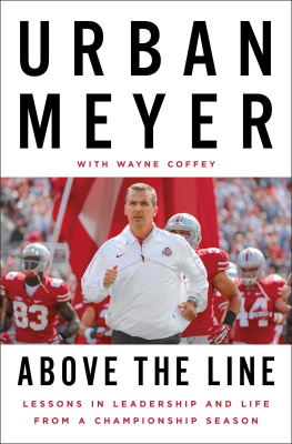 Coffey Wayne R Above the line: lessons in leadership and life from a championship season