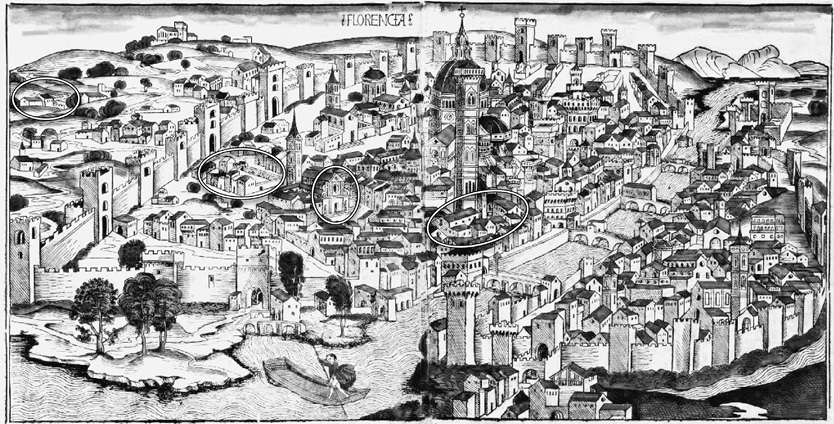 From the Nuremberg Chronicle 1493 indicating Rucellai properties and - photo 5
