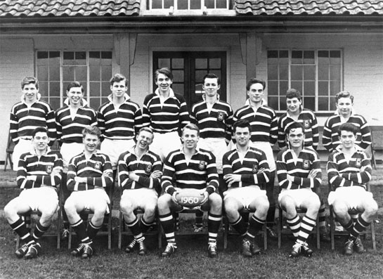 Roger back row far left as part of The County High School rugby team 1960 - photo 7
