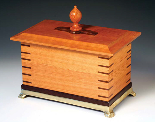 ETROG BOX BY YOAV LIBERMAN 2005 Longleaf pine wenge cherry walnut brass - photo 4